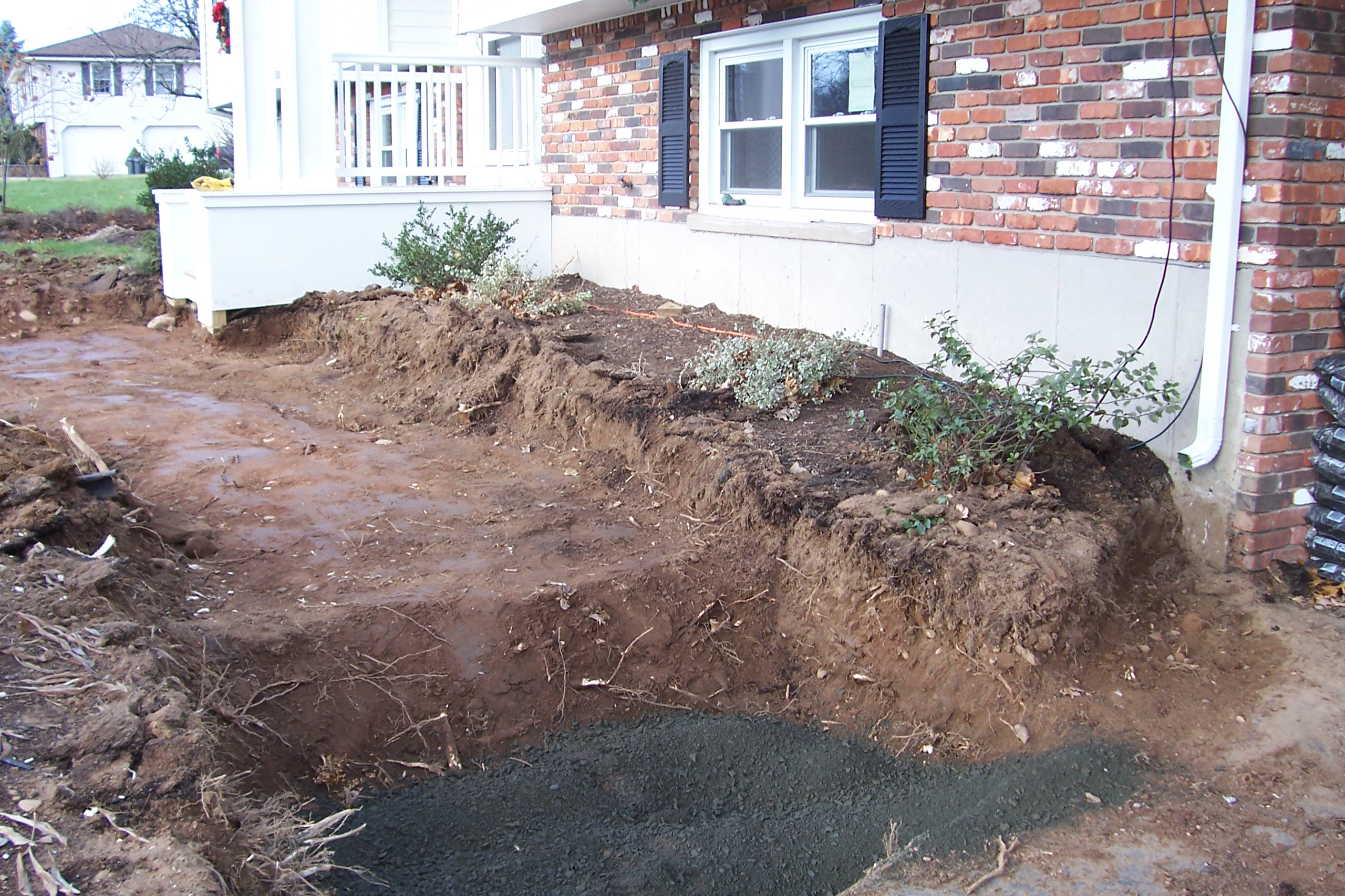 Walkway & Knee Walls Country Landscaping, LLC